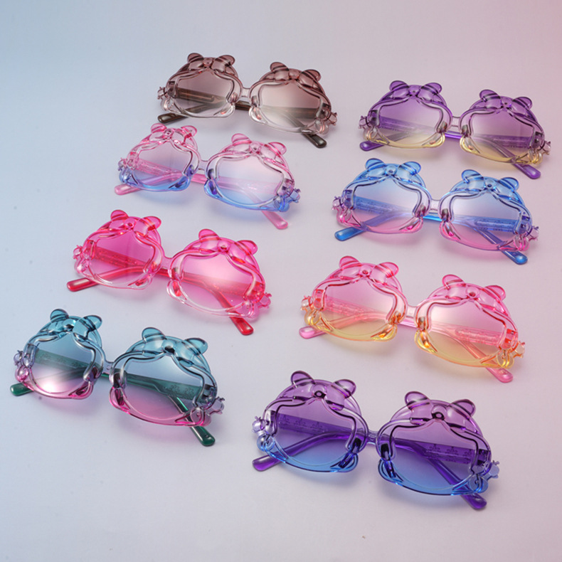 2025 nuevos lindos gafas de sol para niños PC en gafas de sol de comercio electrónico para correr gafas de protección solar UV para niños