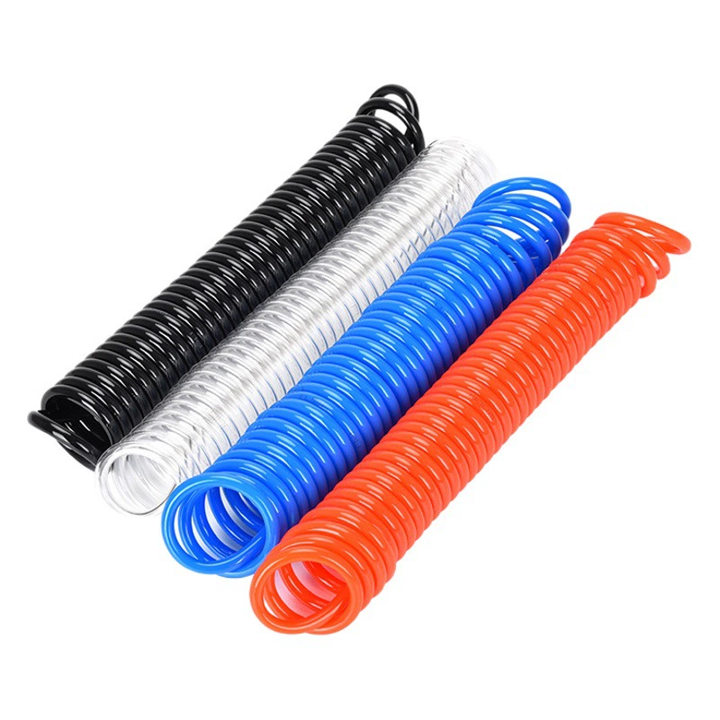 ПУ пружинная воздушная труба 8*5 Пневматический воздушный компрессор воздушный насос телескопический шланг высокого давления спиральный воздуховод 12*8/10*6,5