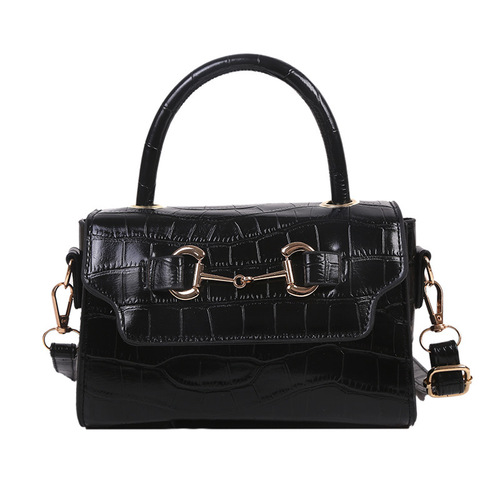 Manufacturer wholesale small handbags for women  new Korean style trendy stone pattern small square bag simple shoulder crossbody bag