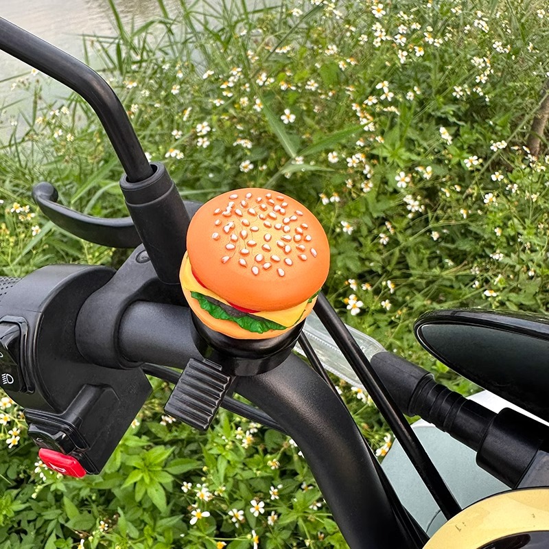 Description Picture 4 of itemXunting Bike Bell Cute Hamburger Horn MTB Road Bikes Children's Scooter Road Bike Bell Easy Installation