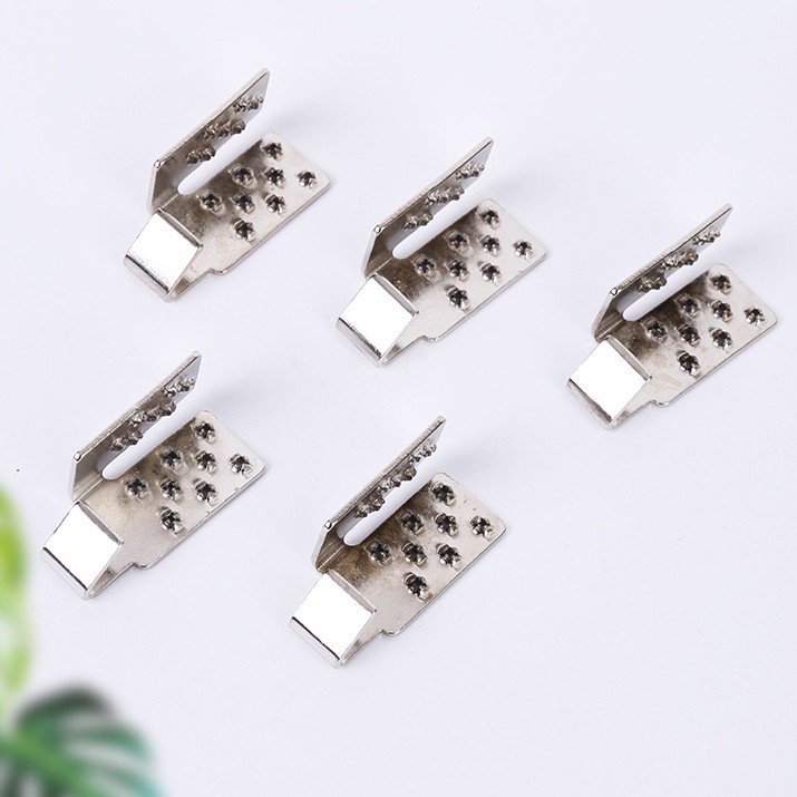 Electric Heating Film Connectors, Pure Copper Silver-Plated Horizontal and Vertical Terminals for Fixing Heating Elements, Floor Heating Electric Heating Film Connectors
