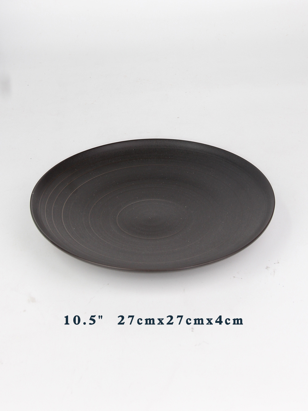 12 pulgadas simple estilo redondo plato de cerámica Hotel occidental Placa de carne Placa de pasta placa fría plato