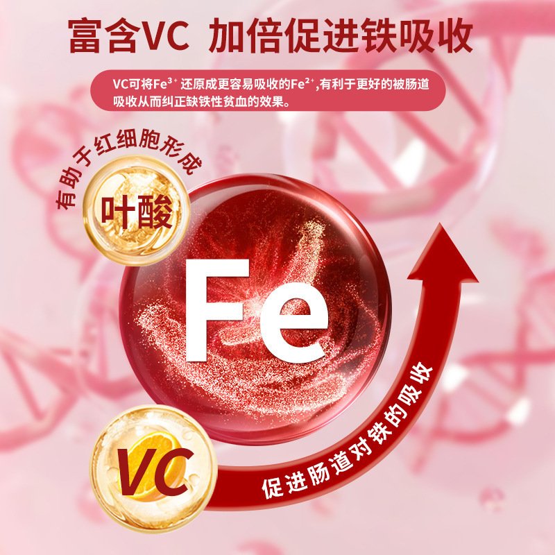 北京同仁堂内廷上用鑫璽血紅素鉄ビタミンc軟カプセル15g(500mg/粒 * 30粒)|undefined