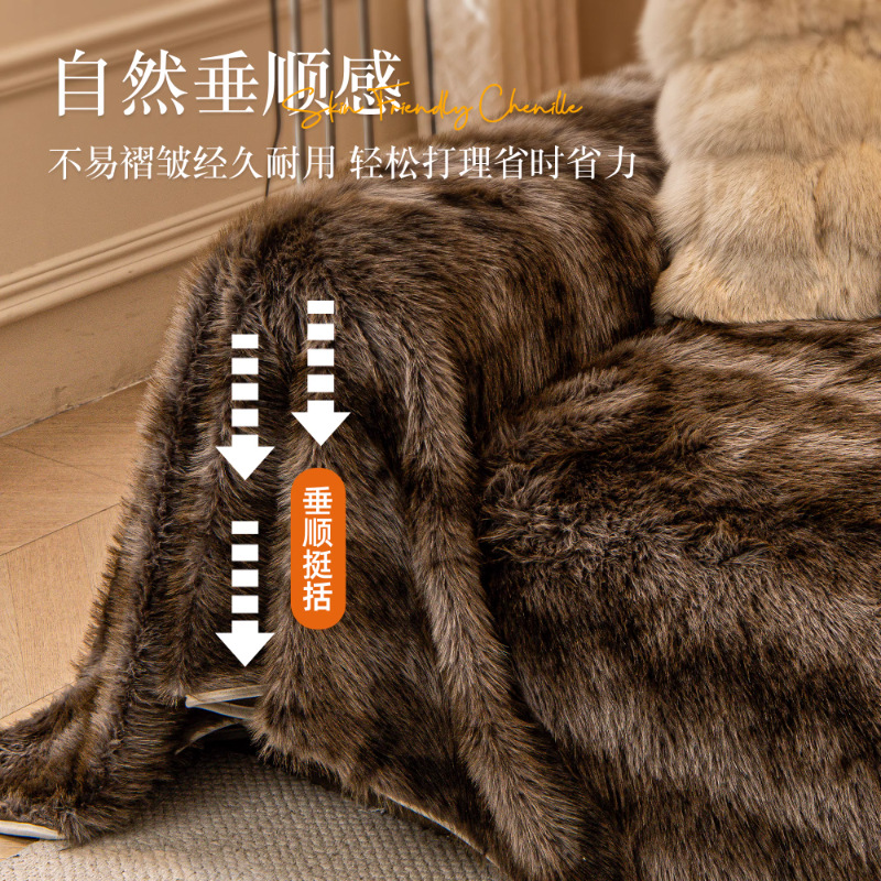 Invierno engrosado toalla de sofá de goma 2025 nuevo invierno cálido abrigo de peluche cubierta de cojín de sofá antideslizante cobertura