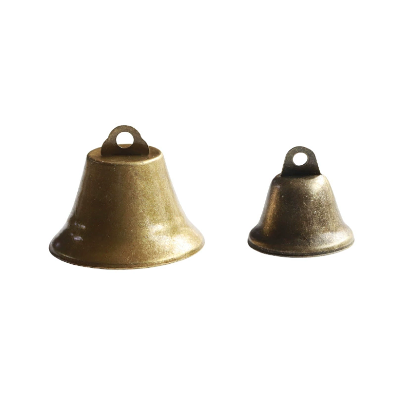 Bronze megaphone, Christmas small bell, decorations, retro pendant, handmade