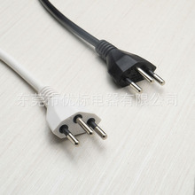 UBILL瑞士三插电源线 瑞士标3芯插头纯铜电源线带C13品字尾意大利