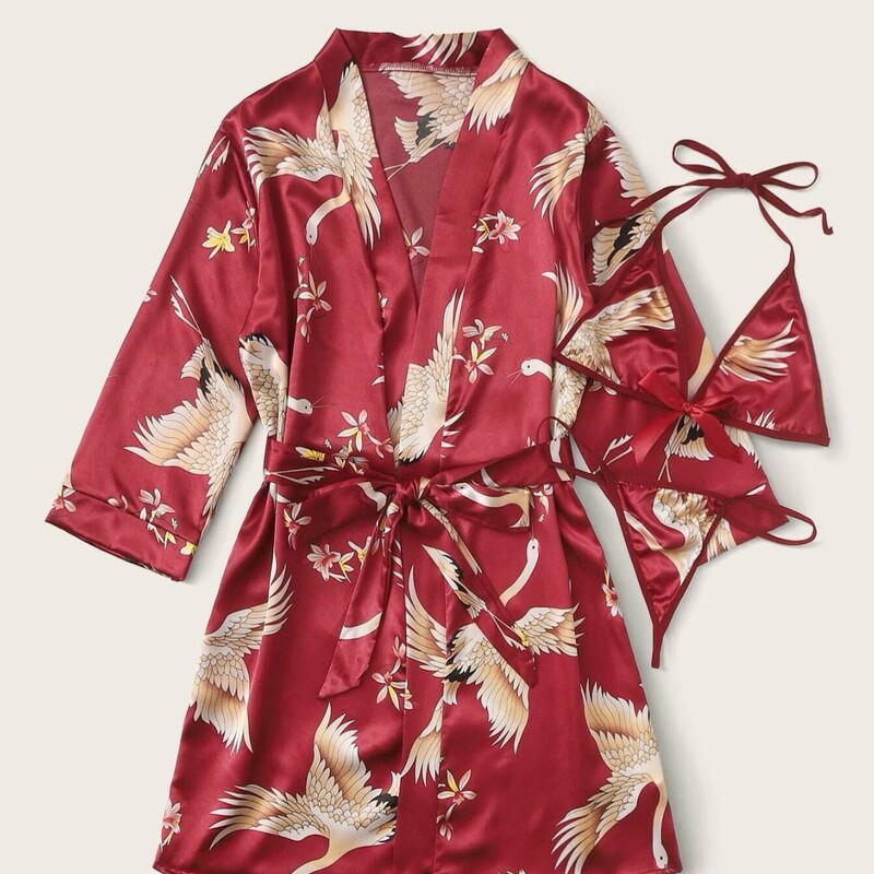 Cross-Border Popular European and American Imitation Silk Loungewear Three-Piece Set, Sexy Hollow-Out National Trendy Clothing Wholesale, Light Luxury Style Cross-Border Popular European and American Imitation Silk Loungewear Three-Piece Set, Sexy Hollow-Out National Trendy Clothing Wholesale, Light Luxury Style