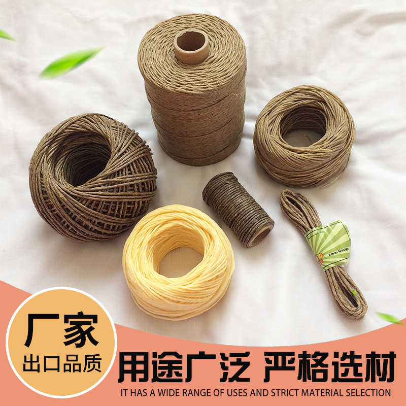 厂家供应点火麻绳点烟绳hemp wick大麻蜡烛芯纯大麻蜡烛绳蜂蜡线