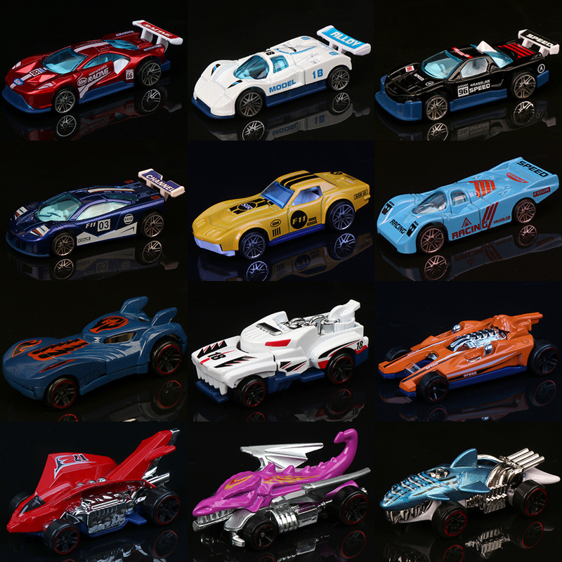 Cross-border alloy car model wind fire sports car children's alloy inertial sports car 1:64 car model boy toy rail car