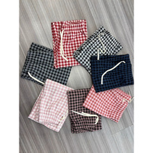 多巴胺慵懒风德绒格子阔腿裤秋款高腰显瘦直筒裤外穿格子休闲长裤