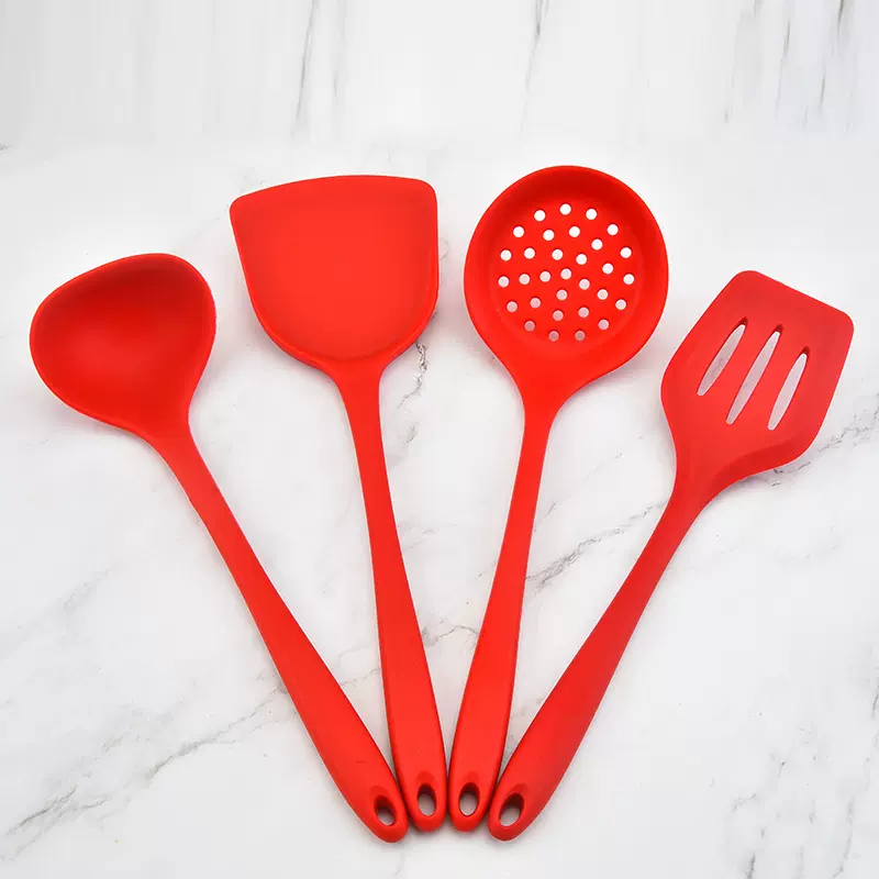 硅胶厨具套装不粘锅铲烹饪勺铲一体全包硅胶厨具