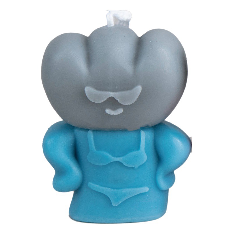 Lindo divertido bikini villano forma vela regalo para los niños decoración del hogar Venta caliente al por mayor