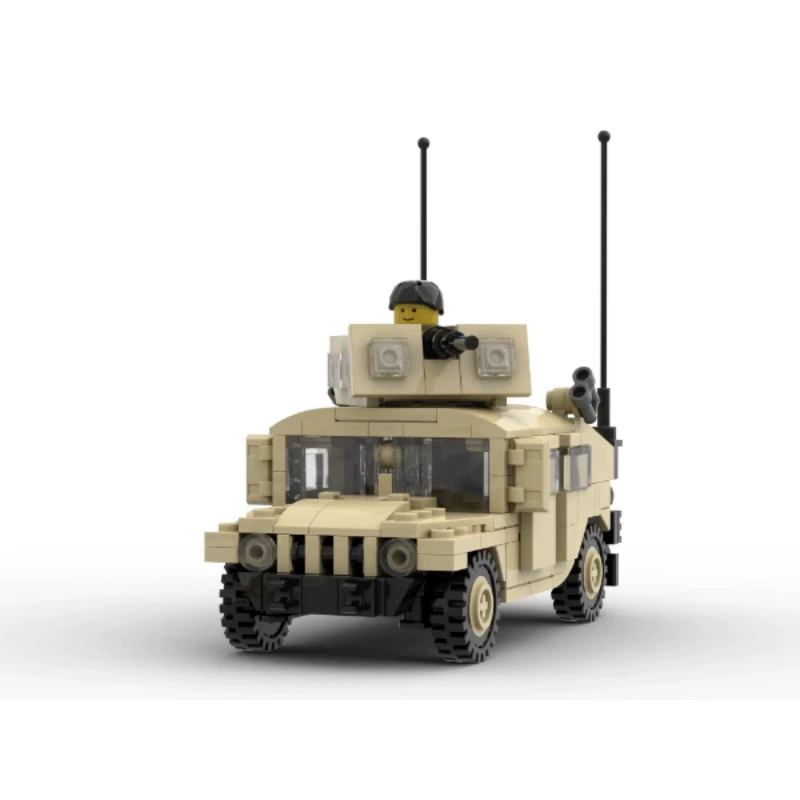 Конструктор MOC военного серии Hummer M1025 совместим с мини-блоками сборки, кросс‑бордер