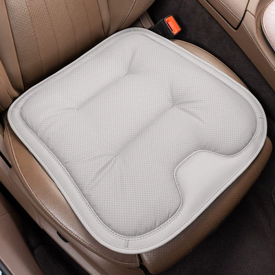 non-slip seat cushion perforated breathable original, Four Seasons Pad - front-seat-cushionsingle-piece-off-white-unlabeled-clean-version