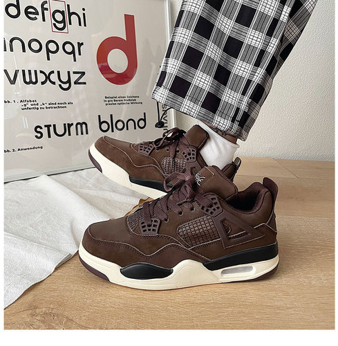  Men's Shoes Autumn and Winter New Breathable Air Cushion Running Shoes Couples Training Basketball Trendy Shoes Putian Casual Sports Shoes for Women