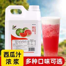 2.5kg西瓜浓缩果汁 水果风味浓浆商用饮料机 果茶奶茶饮品店原料