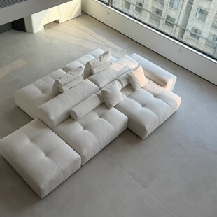 Italian minimalist double-sided sitting pixel sofa designer large and small apartment living room cream wind modular sofa