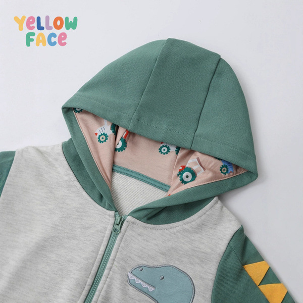 demi-season hoody with zipper with hood for boys