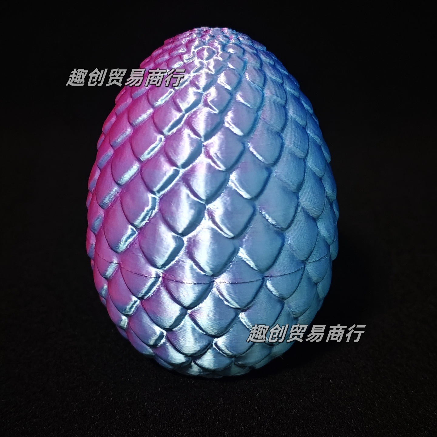 9.5CM 실크 판타지 블루 드래곤 알(단일 드래곤 알에는 드래곤이 포함되지 않음)