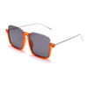 Fashionable trend sunglasses, square glasses solar-powered, 2022 collection, Korean style