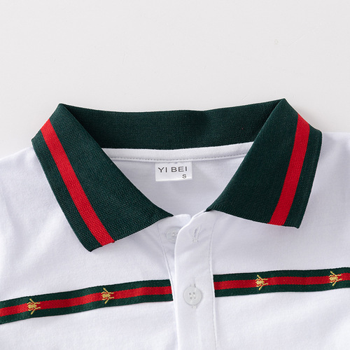 Children's Summer POLO Shirts Short Sleeve T-shirts for Toddlers, Unisex Solid Color Stylish Casual Boys' and Girls' Sports Clothing Short Sleeve