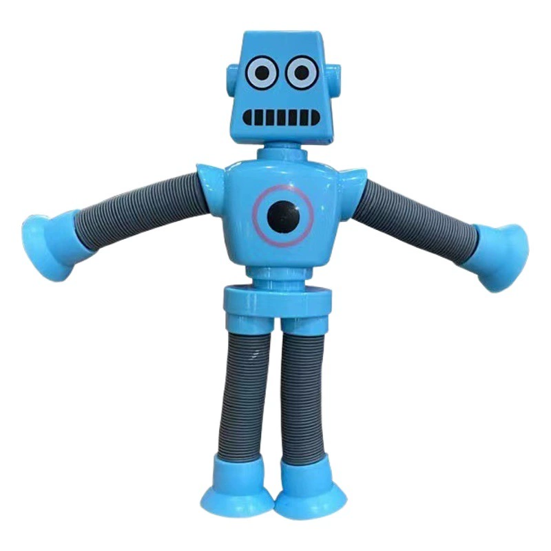 Трансграничная присоска Робот телескопическая игрушка Разнообразная Эластичная Трубка Светящаяся декомпрессия Любопытная декомпрессионная игрушка в подарок