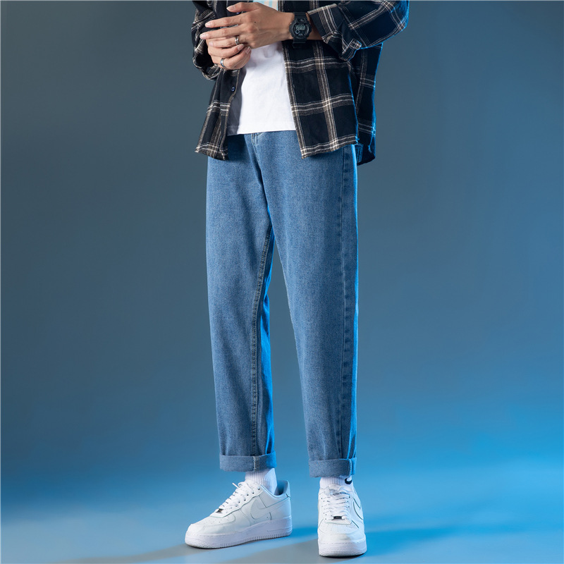 Boys Straight Harem Jeans in Black