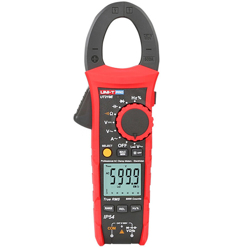 UNI-T优利德UT219E钳形万用表工业级真有效值三防频率占空比模拟