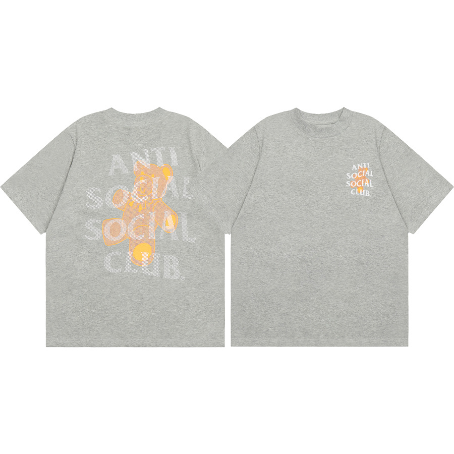 Diferencia de moneda del mercado ASSC CLUB fujiwaro Lightning serie impresa camiseta suelta de manga corta para hombres y mujeres