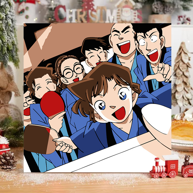コナンデジタル油絵DIY手塗り怪盗キッドアニメアクリルメーカー卸売装飾画|undefined