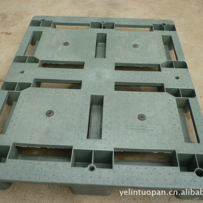 厂家供应1311塑料托盘 液压车周转37斤平板田字型托盘