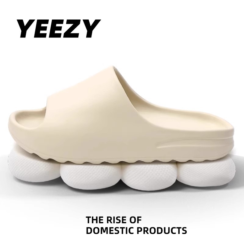 Yeezy eva pantuflas celebridades de Internet para hombres, zapatillas de coco de comercio exterior, ropa exterior de verano, suela gruesa, mierda, ropa exterior de playa de moda