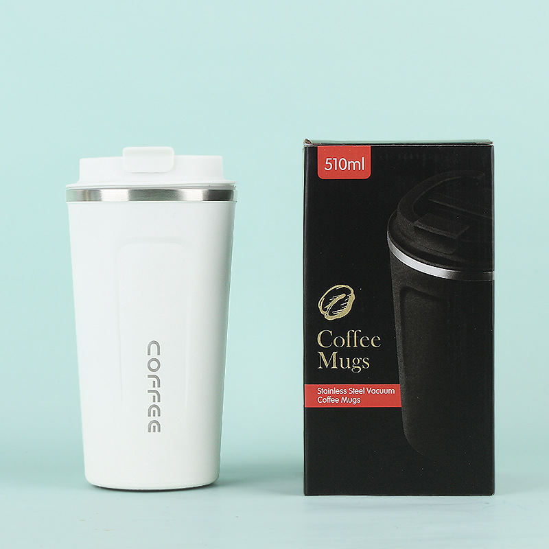 Taza de vacío de café de segunda generación de acero inoxidable 304 simple gran capacidad portátil al aire libre para hombres y mujeres taza portátil de oficina en stock