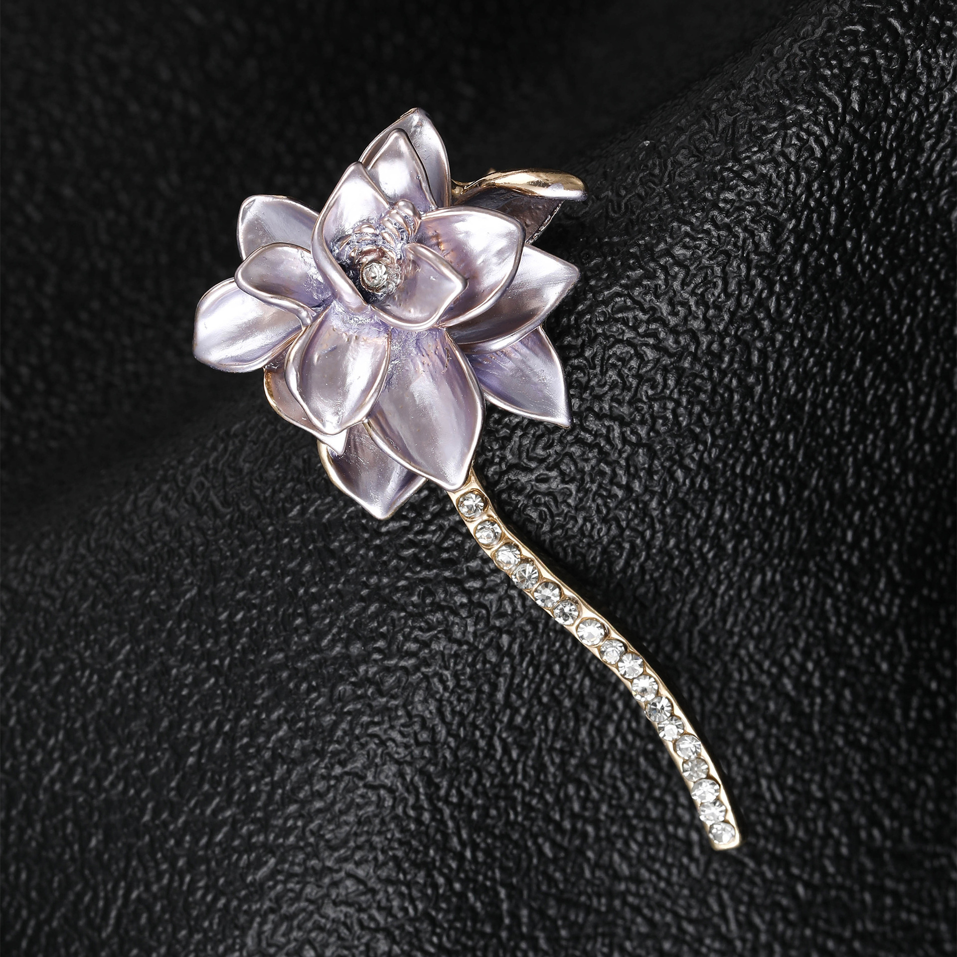16g Weight Brooches Classification Holiday Occasion Alloy Material Flower Pattern Women's Gender Enamel Design Pin Flower Alloy Enamel Women's Brooches 10
