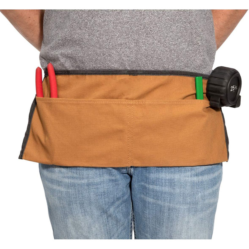 Comercio exterior transfronterizo Oxford delantal tela logotipo personalizado bolsas de cintura multifuncionales al aire libre delantal corto fabricante de busto al por mayor