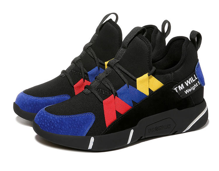 Giày sneaker nữ chunky đế dày tăng chiều cao, phối màu sành điệu mùa xuân hè 2025 — ML 8300-1 màu đỏ [có lót nhung] chiều cao gót 3.0cm, ML 8300 cao gót đỏ 3.0cm, ML 8300 màu xanh cao gót 3.0cm, ML 8300-1 màu xanh lam [có lót nhung] chiều cao gót 3.0cm chi tiết 20