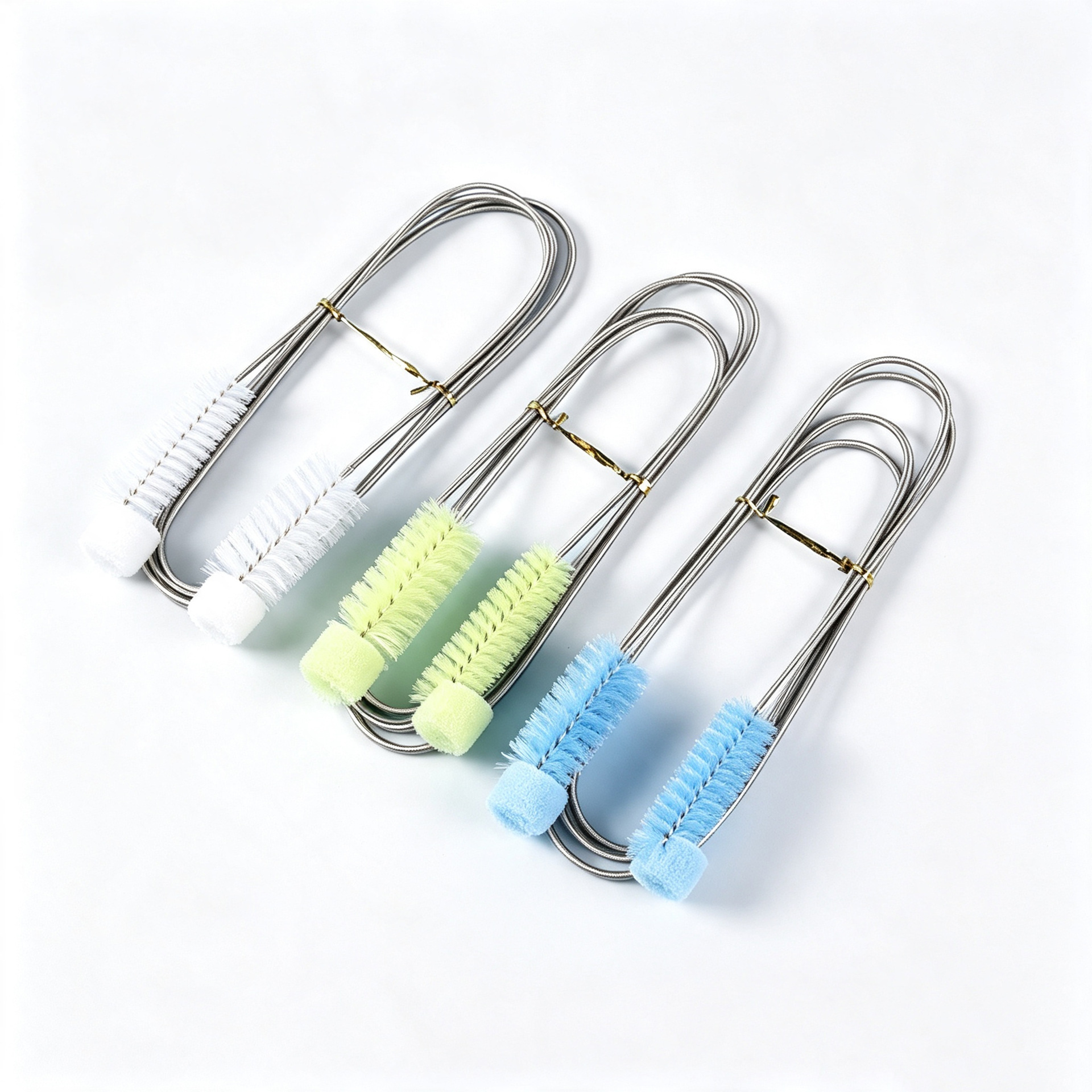 Cepillo de Resorte para Limpieza de Tuberías de Acuario de Doble Cabeza de Nylon y Acero Inoxidable image 6