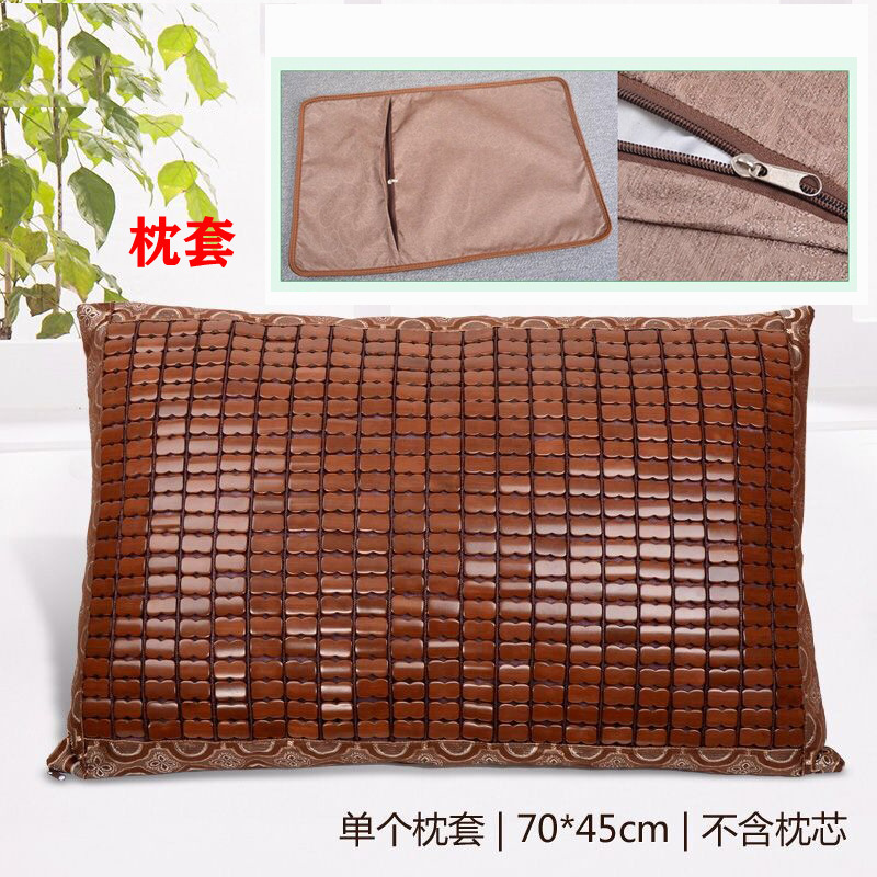 BB4C Wholesale Cooling Mat Pillowcase Pad Summer Mahjong Bamboo Block Pillow Cushion Single Pillow Cover Pillow Sheet Summer Adult