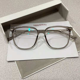 新款防蓝光眼镜高级学院风韩版眼镜女素颜神器超轻显脸小眼睛框架