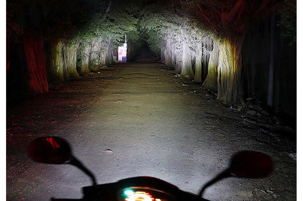 Cross-Border High-Brightness Motorcycle Electric Vehicle Led Paving Headlight H4 Ba20D P15D Yellow and White Two-Color Modified Car Light