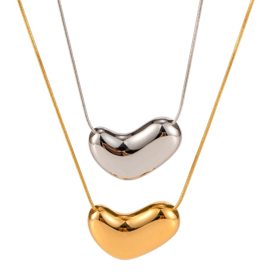 Collar de cadena de hueso de serpiente de acero inoxidable chapado en oro de 18K COLLAR COLGANTE de cadena de clavícula femenina collar de cadena de hueso de serpiente de acero inoxidable de estilo frío de hip hop
