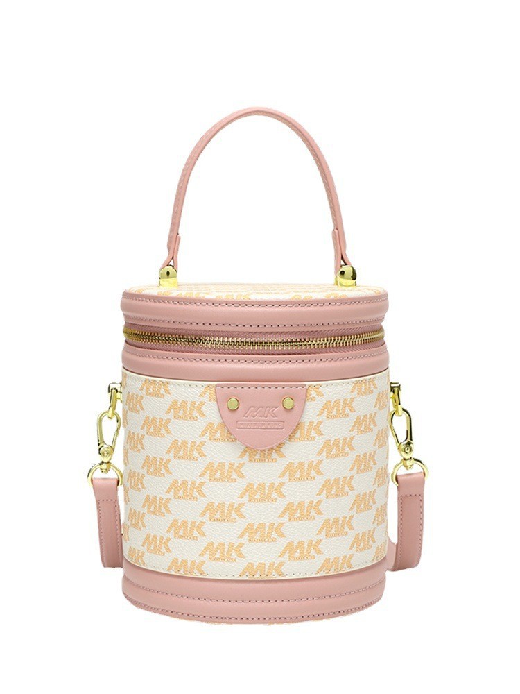 Hong Kong Genuine Leather Bucket for Women's 2023 New Spring/Summer Luxury Small Handheld Cylindrical Cylinder Crossbody_voghion.com