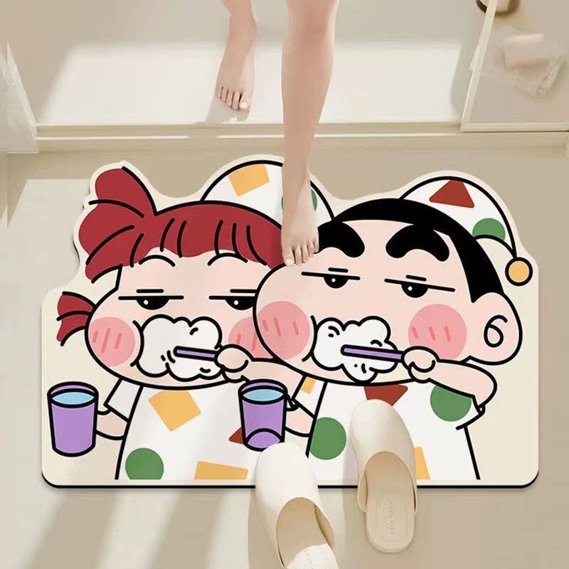 Hot-Selling New Crayon Shin-Chan Diatomaceous Earth Mat, Wear-Resistant Non-Slip Bathroom Mat, Water-Absorbing Quick-Drying Mat Hot-Selling New Crayon Shin-Chan Diatomaceous Earth Mat, Wear-Resistant Non-Slip Bathroom Mat, Water-Absorbing Quick-Drying Mat