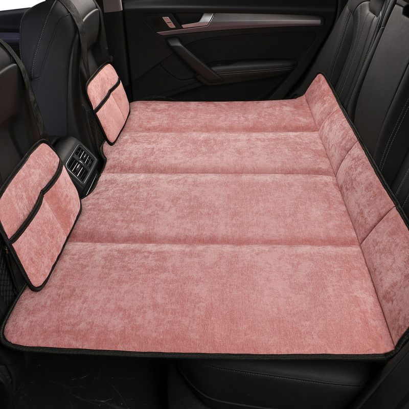 車載用シェニール折りたたみベッド、汎用エアレス車用寝具、後部座席用睡眠グッズ、折りたたみ式マットレス|undefined