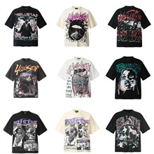 25ss�羳��ʽHELLSTAR����ӡ��vintage �����������ж�������T��