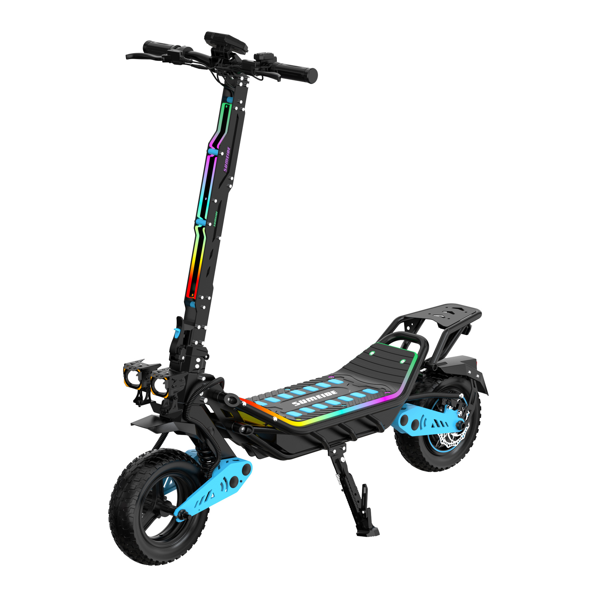 New adult foldable electric scooter with high power, long battery life, portable mini two-wheeled electric vehicle