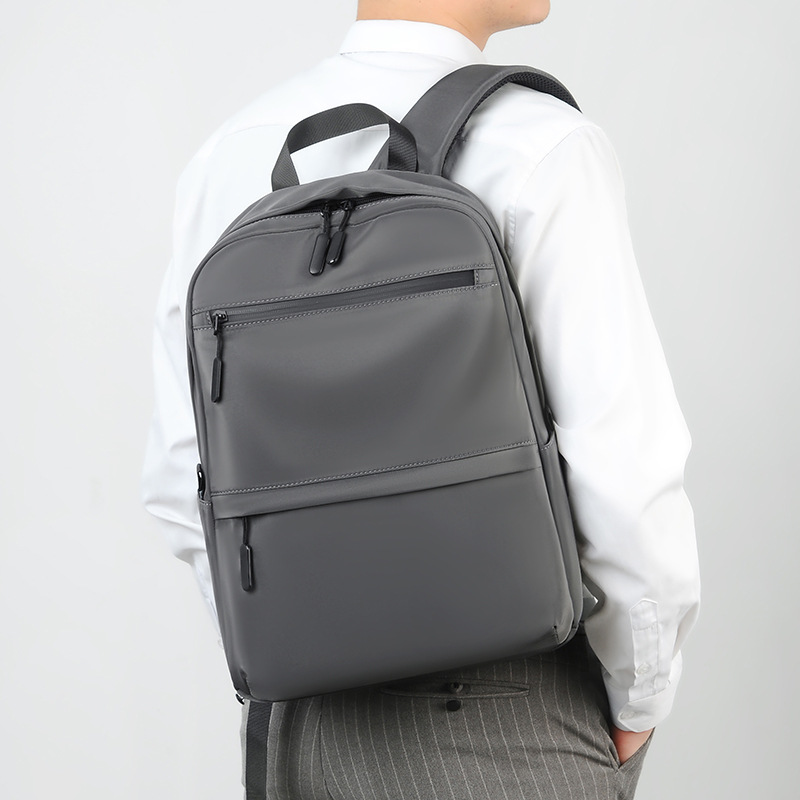 Customized New Men's Large-capacity Commuter Backpack, Versatile 14inch Unisex Logo School Bag For Middle High School,_desvips.com