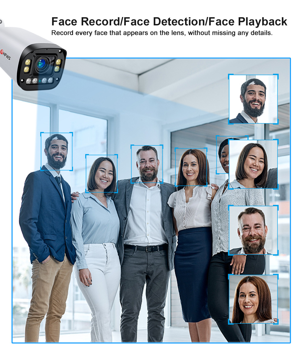 8MP POE Camera System Kit for Indoor and Outdoor