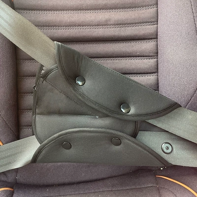 Car Use, Universal Adjustable Device, Seat belt shoulder pad - single-black-triangle