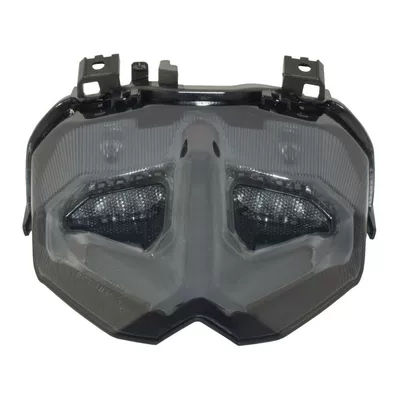 Applicable to Yamaha MT-09 SP 21-23 modified motorcycle LED rear tail light brake turn signal assembly (Motorcycle tail) - smoky-black